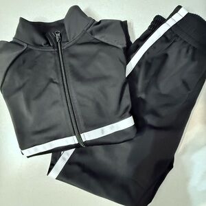 NWOT Athletic Works Black and White Kids Matching Set size 7/8